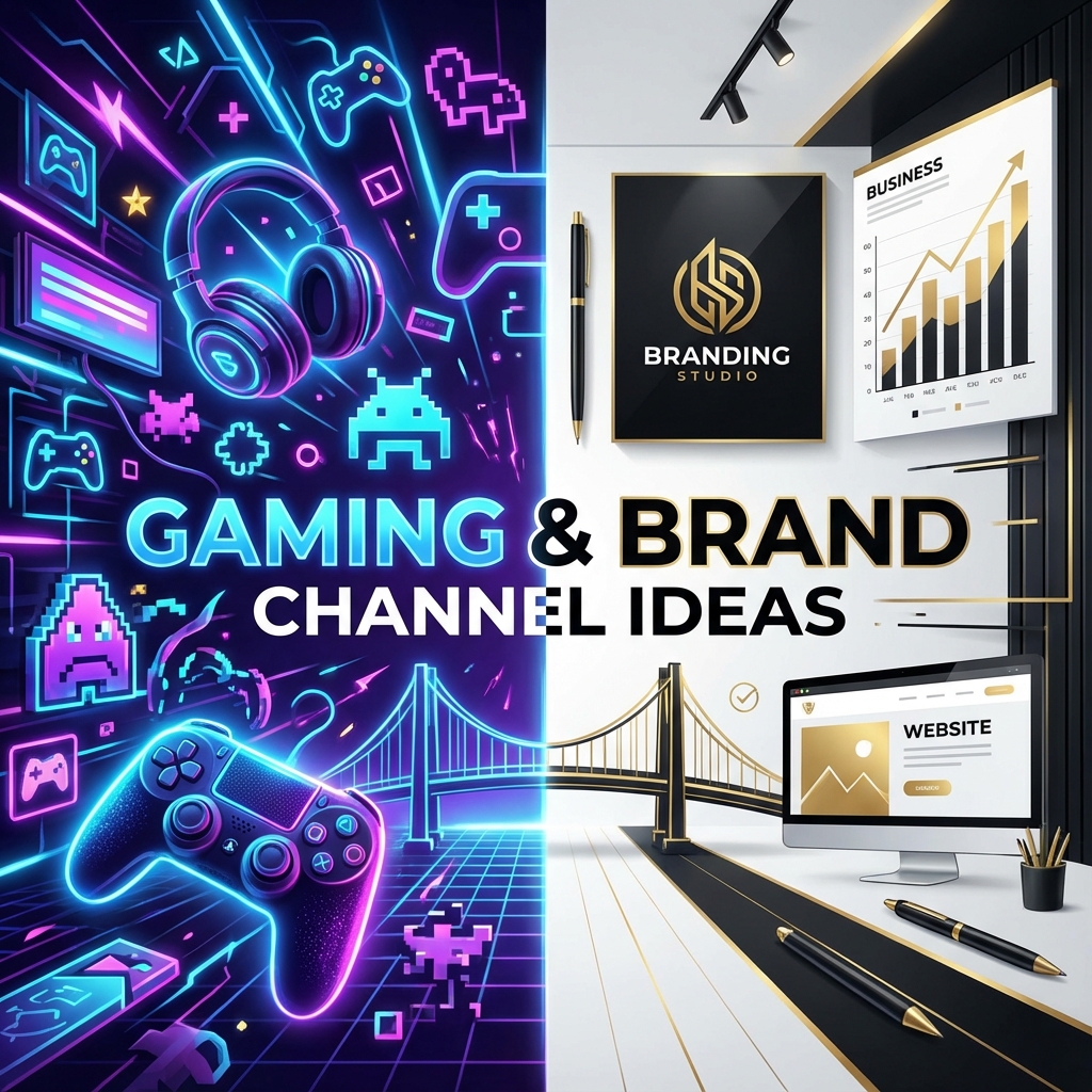 Illustration of Gaming vs Professional Brand Channel Ideas